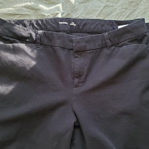 Old Navy Black Pixie Full Length Long Black Pants